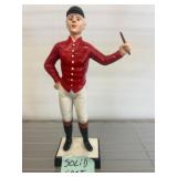 Solid Cast Iron Jockey Figure