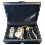Seiko Watch Box With Four Assorted Watches