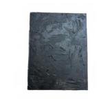 Abstract Black Textured Mixed Media Canvas