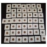 Approx 50 U.S. Lincoln Wheat Cents
