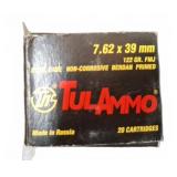 TulAmmo 7.62x39mm 20-Round Ammo Box