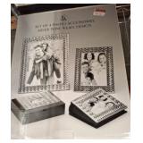 Godinger Silver Tone Wave Photo Set