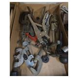 Hand Tool Lot With Clamps and Cutters