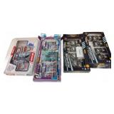 Four Opened NFL Trading Card Boxes