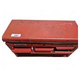 AmeraStar Red Metal Tool Box with Tools