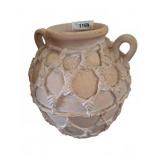 Decorative Ceramic Pot with Rope Pattern