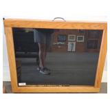 Wood Framed Showcase, 35x30x4 in
