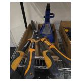Fiskars Hedge Shears And Duralast Jack Stand