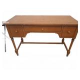 Wood Desk with Three Drawers, 47x20x30 Inches