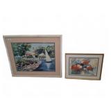 Two Framed Paintings, Largest 43x35 Inches