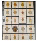 World Coin Collection, 20 Coins, 1925-1986