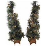 Artificial Pine Topiary Trees, 47"