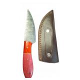 Damascus Fixed Blade Knife with Sheath