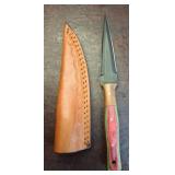 Double-Edged Dagger Knife with Sheath