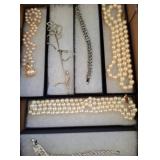 Costume Jewelry Necklaces and Brace-
