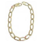 Sterling Silver Marked 925 Figaro Link Bracelet