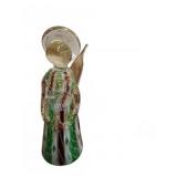 Lot: Glass Angel, Wood Angel, and Kalei