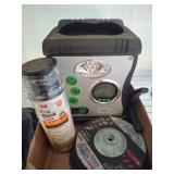 Air Compressor, Fire Block Foam and Abrasive