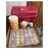 Craft Supplies With Storage Box