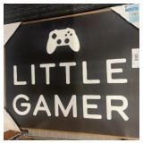 Little Gamer Wall Art Sign