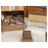 Large Mixed Sports Card Collection in Boxes