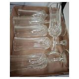 Cut Glass Champagne Flutes