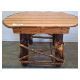 Wooden Rustic Side Table, 25x17x18 Inches