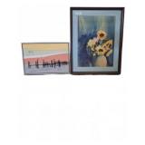 Two Framed Art Prints, 24x30 Inches