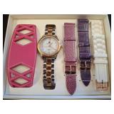 Daniela Swarovski Watch Set with Extra Bands