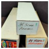 1991 and 1994 Baseball Card Box Lot