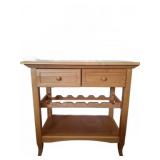 Wood Console Table with Drawers, 37x20x36"
