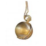 Medana Gold-Tone Orb Pendant Watch