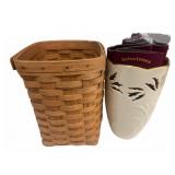 Lenox Vase and Longaberger Basket