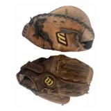 Wilson Baseball Gloves Lot of 2