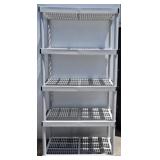 Plastic Shelving Unit, 36x24x73 Inches