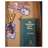 Bathroom Golf Book and Pool Patches Group