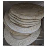Certified International Napa Embossed Plates