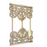 Art Nouveau Brass Expandable Book Rack