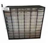 Black Plastic Multi-Drawer Storage Organizer