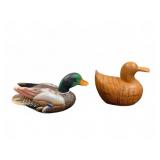 Decorative Wooden Duck Figurines