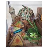 Garden Decor Lot With Turtle and Ornaments