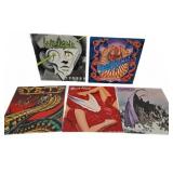 Five Classic Rock Vinyl LP Records