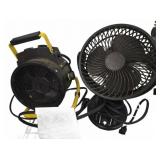 BGP Fan Heater and Mainstays Desk Fan
