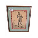 1962 Sonny Liston Framed Boxing Print, 15x17