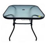 Square Glass Patio Table 32x32x28 Inches