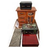 Jewelry and Trinket Boxes Lot