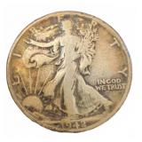 1942D  Walking Liberty Half Dollar Coin