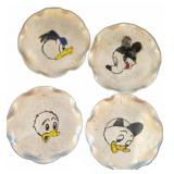 4 Hand-Painted Cartoon Character Metal