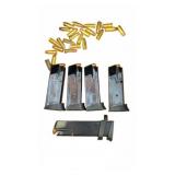 5 9mm Pistol Magazines with Ammunition