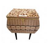 Singer Wicker Sewing Basket on Legs 13x11x17
